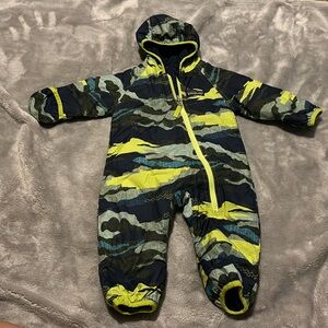 Patagonia reversible baby snowsuit